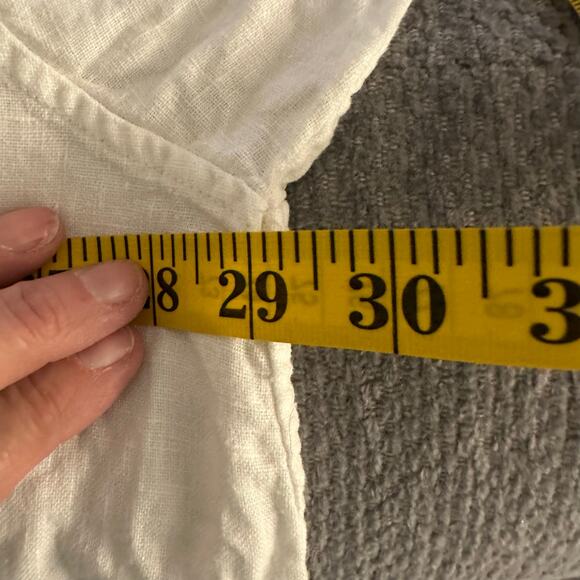 Athleta Playa Linen Shirt Button Down Long Sleeve Size 2X Lagenlook Beachy - Picture 7 of 7